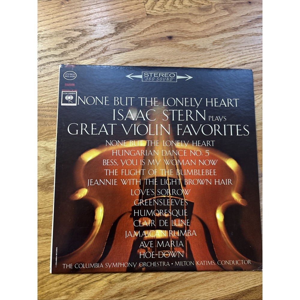 None But The Lonely Heart Isaac Stern Great Violin Favorites Vinyl Record
